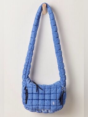 Free People Quilted Baby Carryall Sling Bag - Blueberry